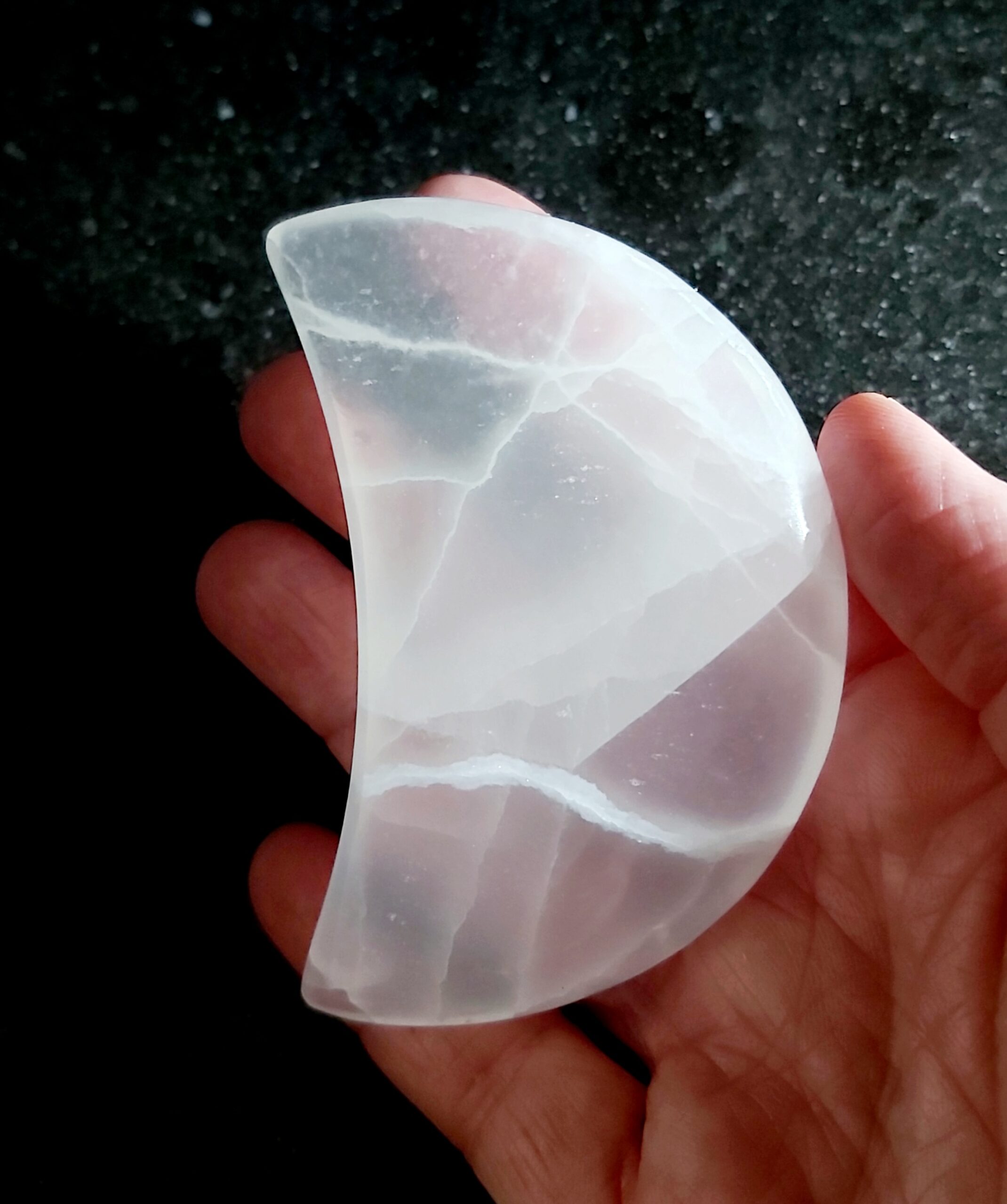 Witte calciet maan - Afbeelding 2