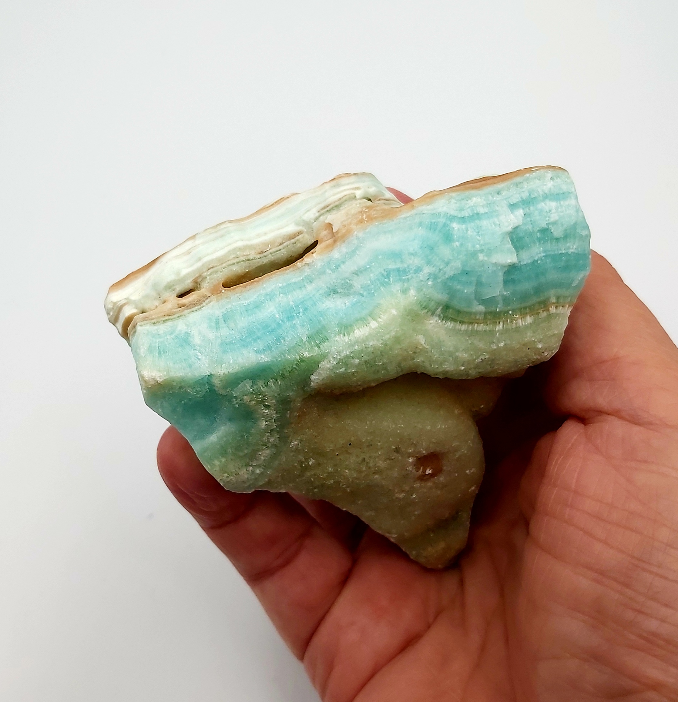 Caribbean Blue Calciet punt - Afbeelding 2