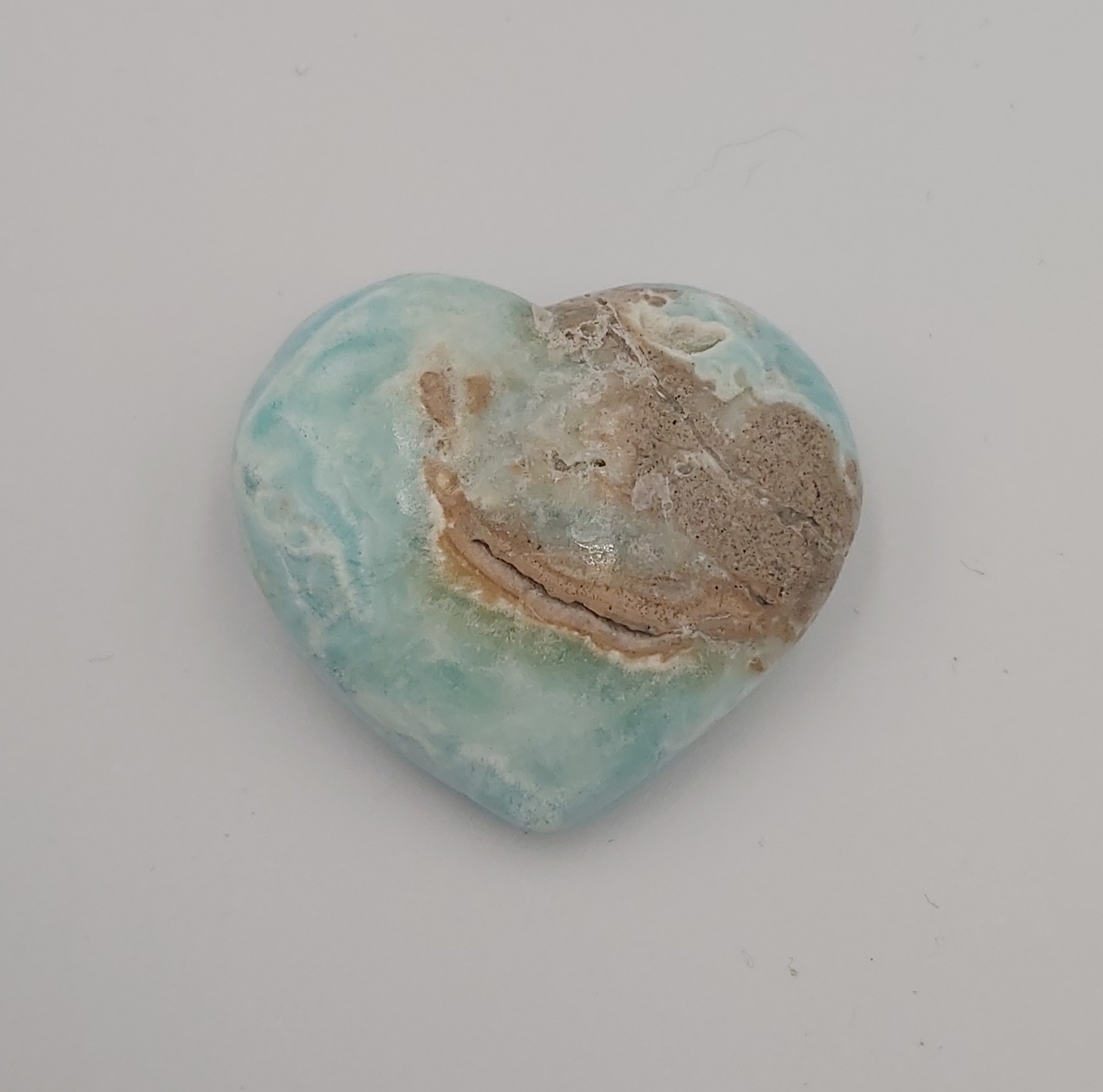 Caribbean Blue Calciet hart 2 - Afbeelding 5