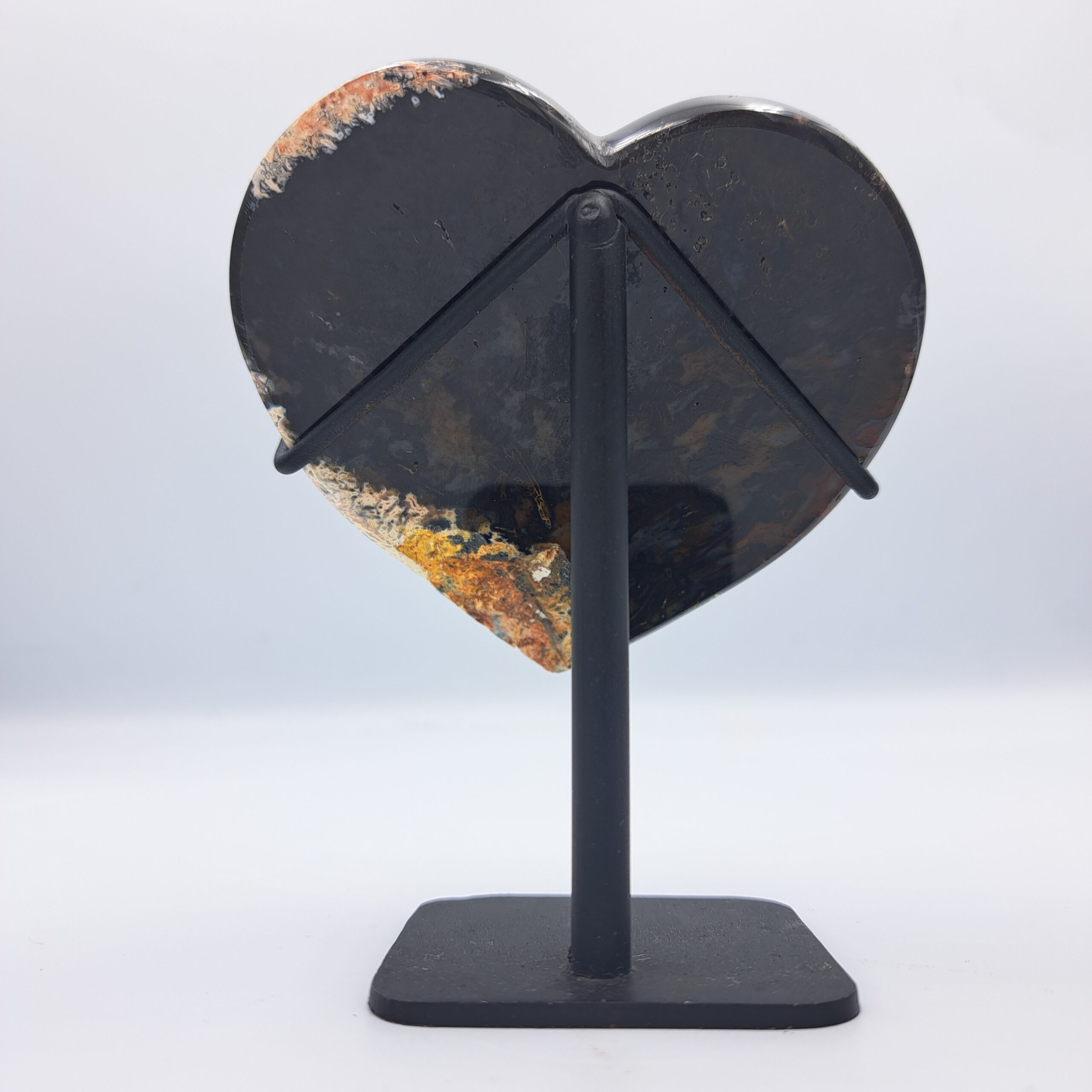 Agaat hart op standaard 2 - Afbeelding 2