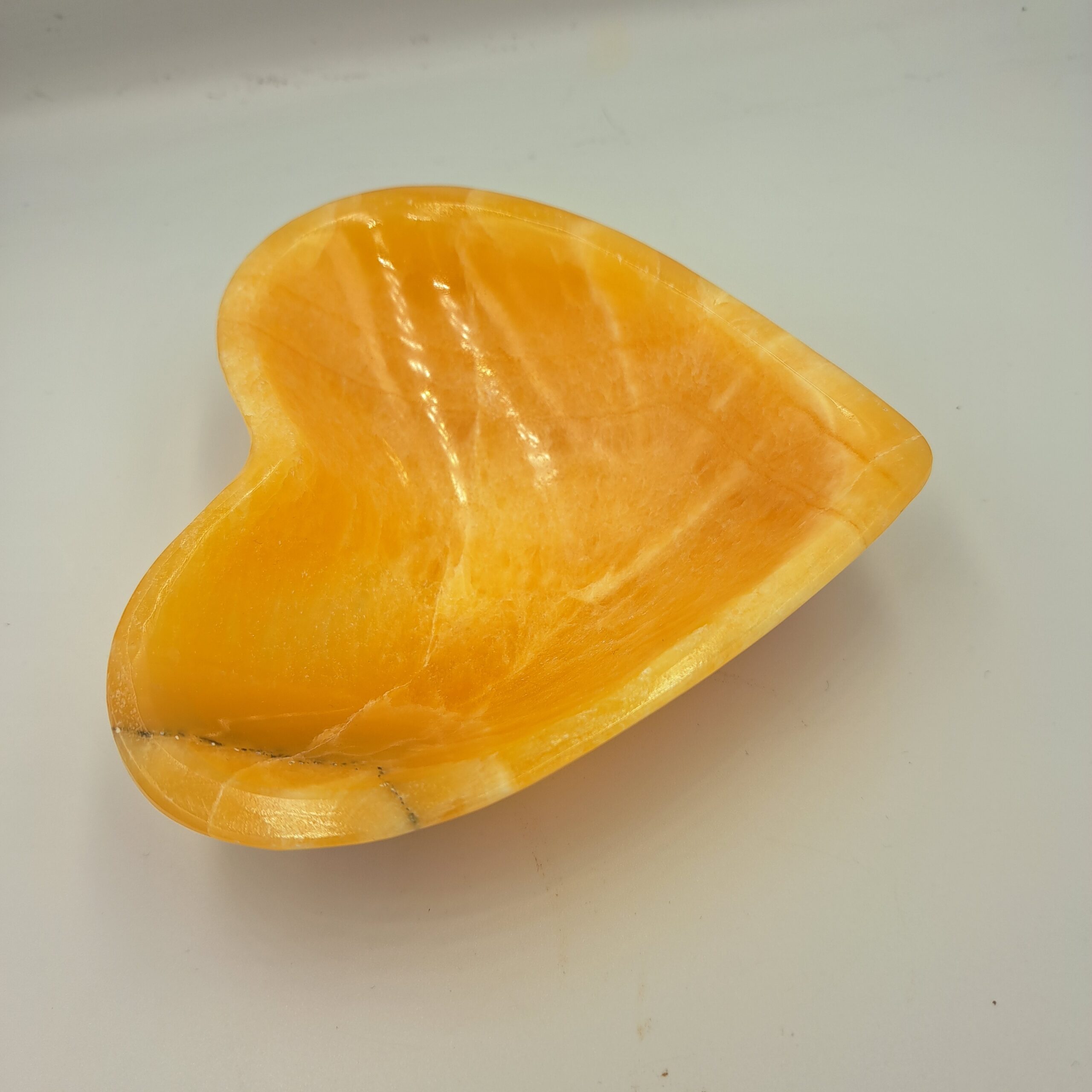 Oranje Calciet hartschaaltje - Afbeelding 2